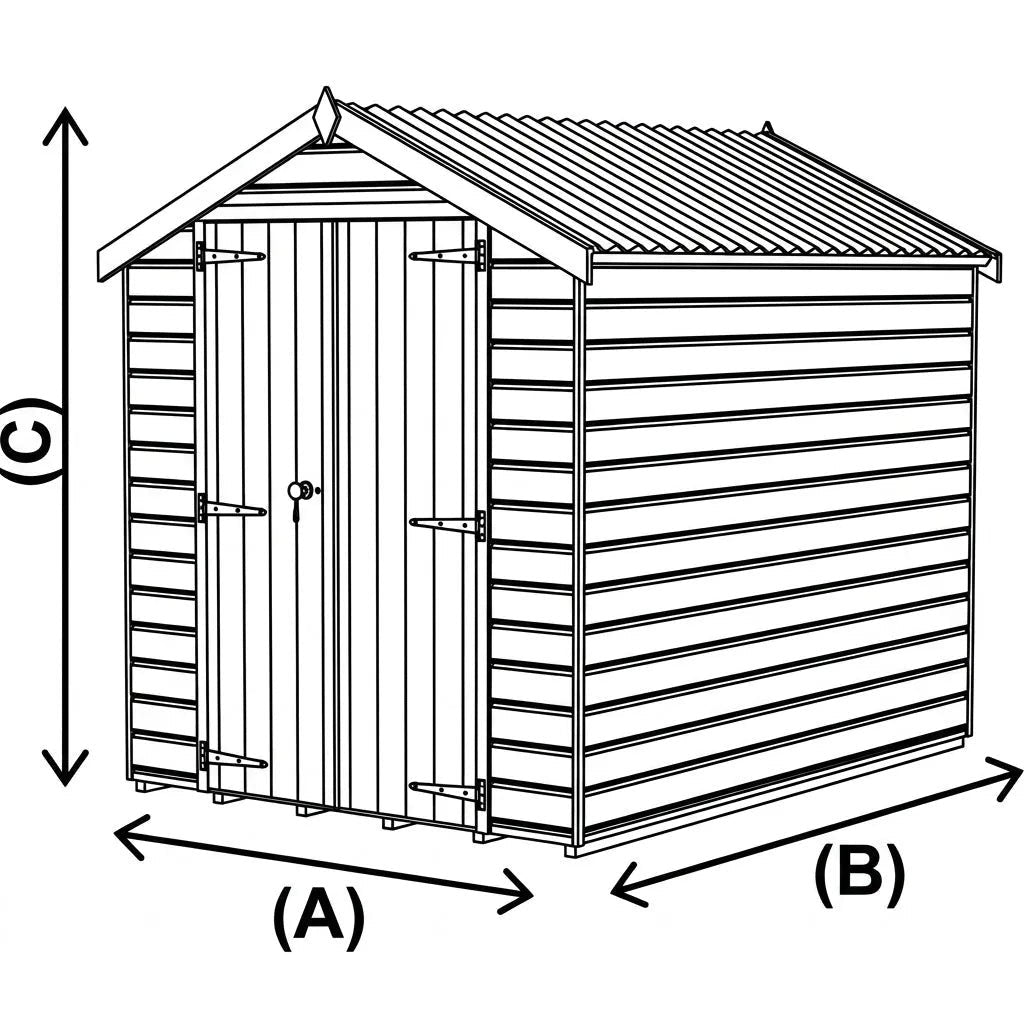 Keter 6×4 Manor Plastic Pent Garden Storage Shed Beige - image 5