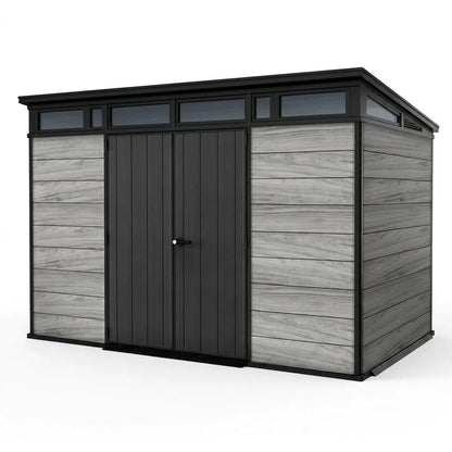 Keter 11×7 Artisan Heavy Duty Plastic Pent Shed Grey - image 6