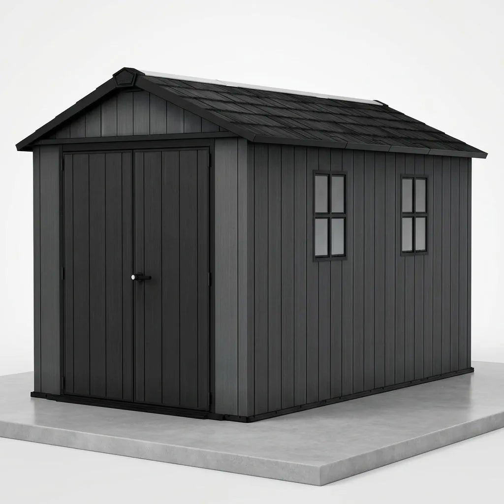 Keter 11’x7.5′ Newton Plus Side Entry Plastic Shed Graphite - image 6