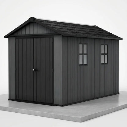 Keter 11’x7.5′ Newton Plus Side Entry Plastic Shed Graphite - image 6