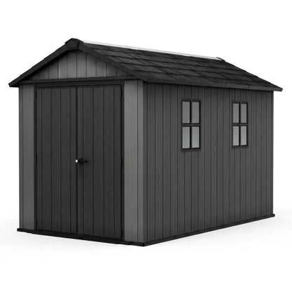 Keter 11’x7.5′ Newton Plus Side Entry Plastic Shed Graphite
