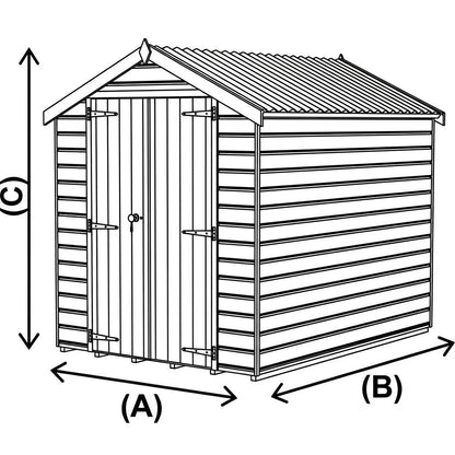 Keter 6×4 Manor Plastic Pent Garden Storage Shed Beige - image 5