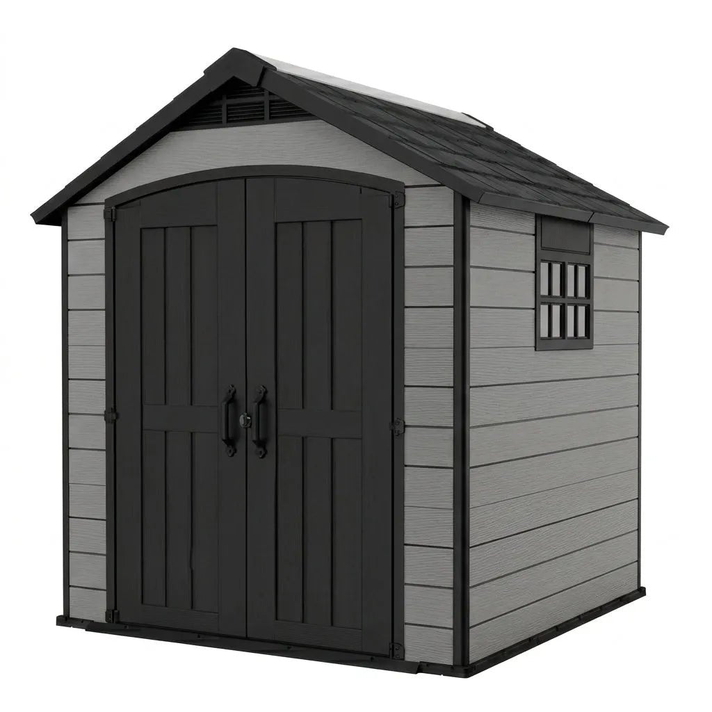 Keter 7.5’x11′ Premier Heavy Duty Plastic Shed Grey - image 5