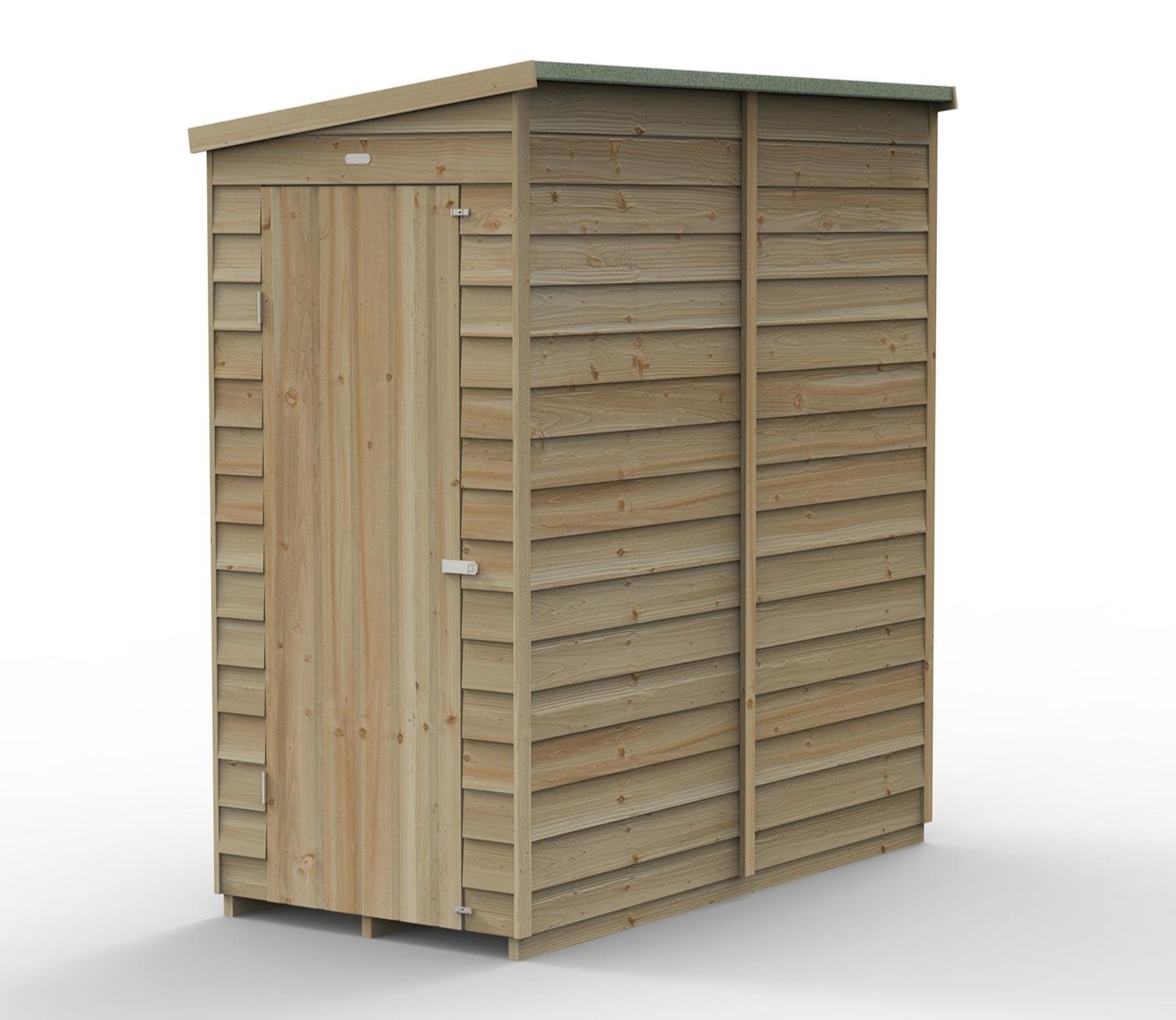 Forest 3 x 6 ft Overlap Pent Shed - image 3