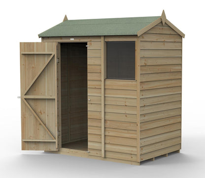 Forest 6 x 4 ft Overlap Reverse Shed - image 2