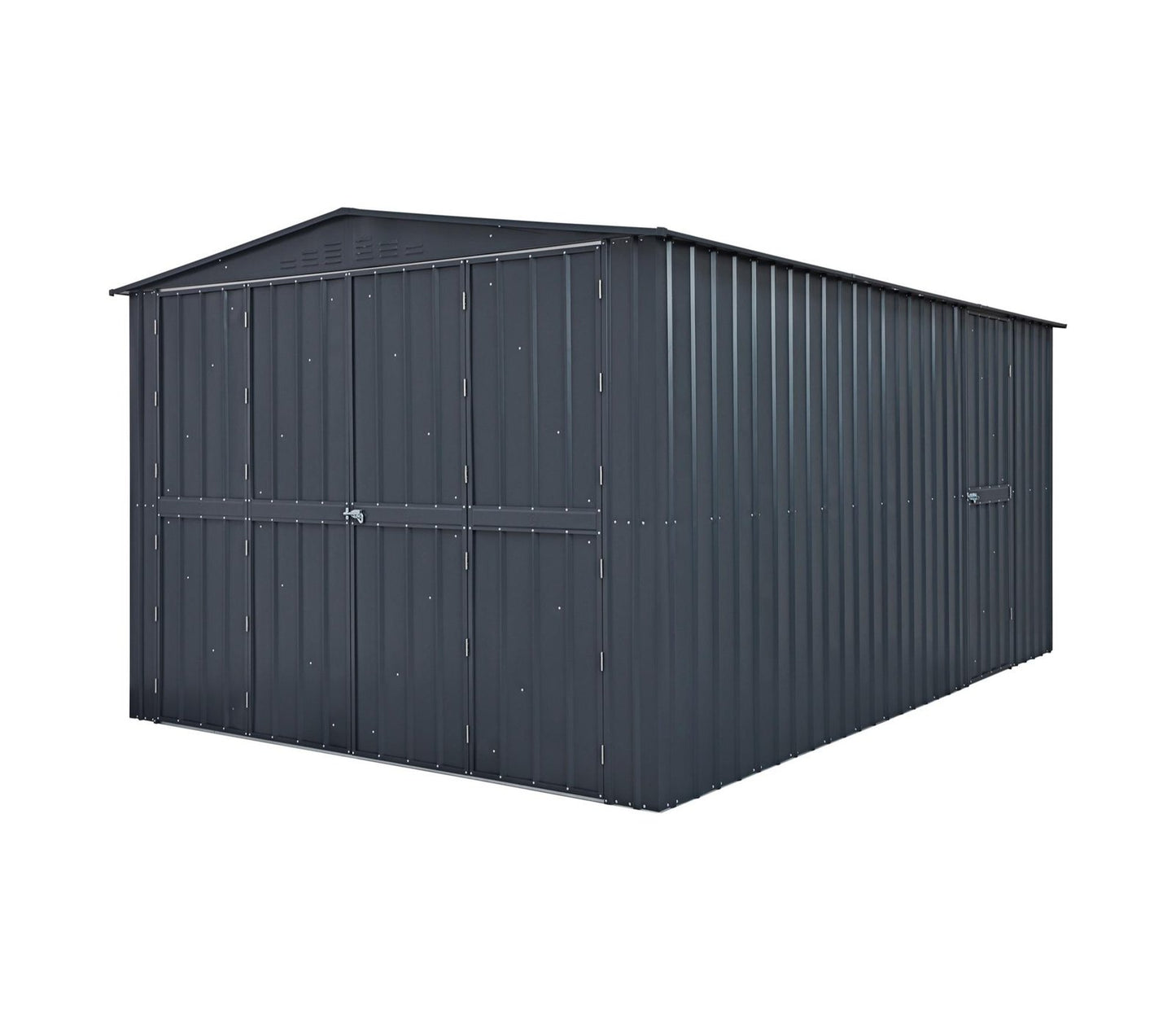 Globel 10 x 15 ft Dual Door Metal Workshop Garage - image 4