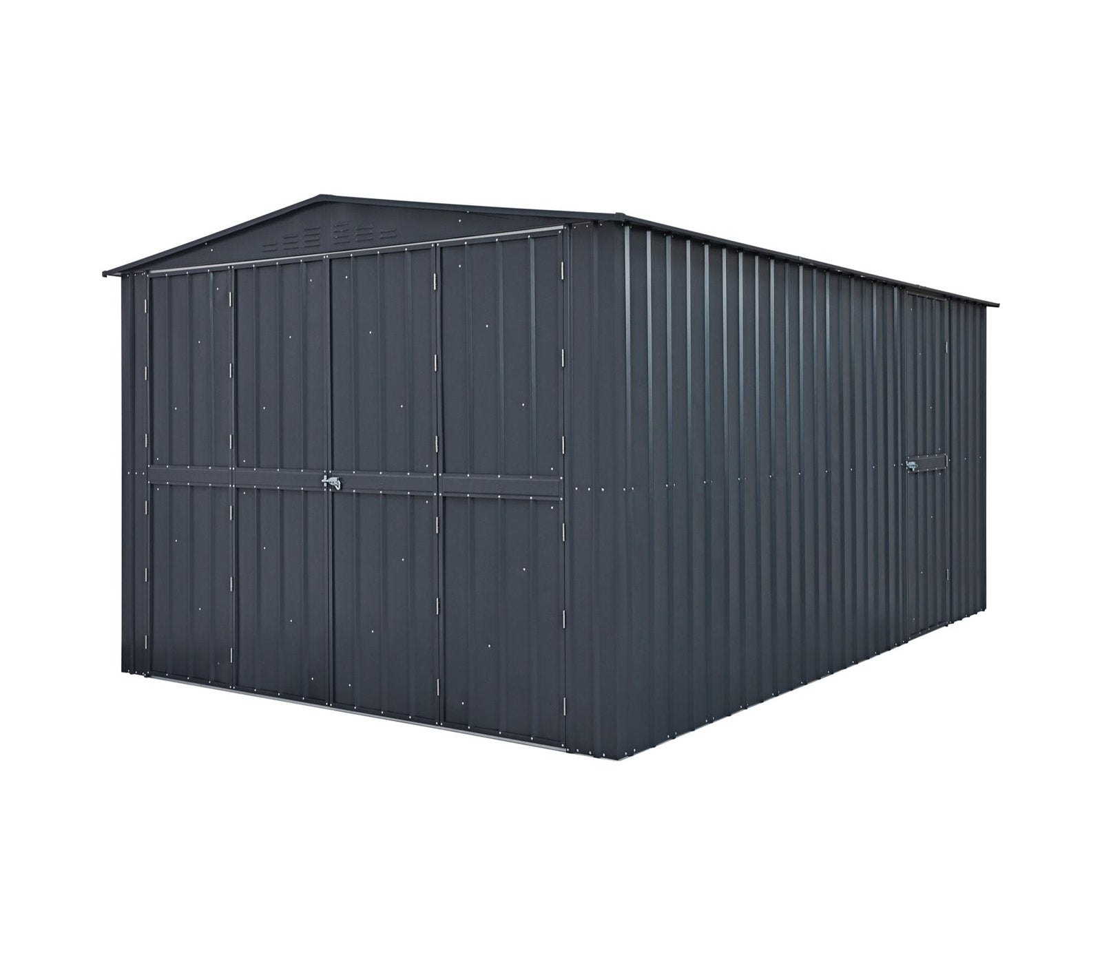Globel 10 x 15 ft Dual Door Metal Workshop Garage - image 4