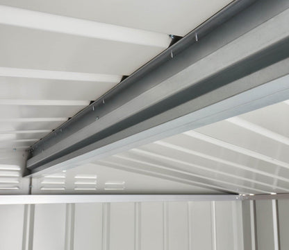 Globel 8 x 3 ft Grey Apex Metal Shed - image 4