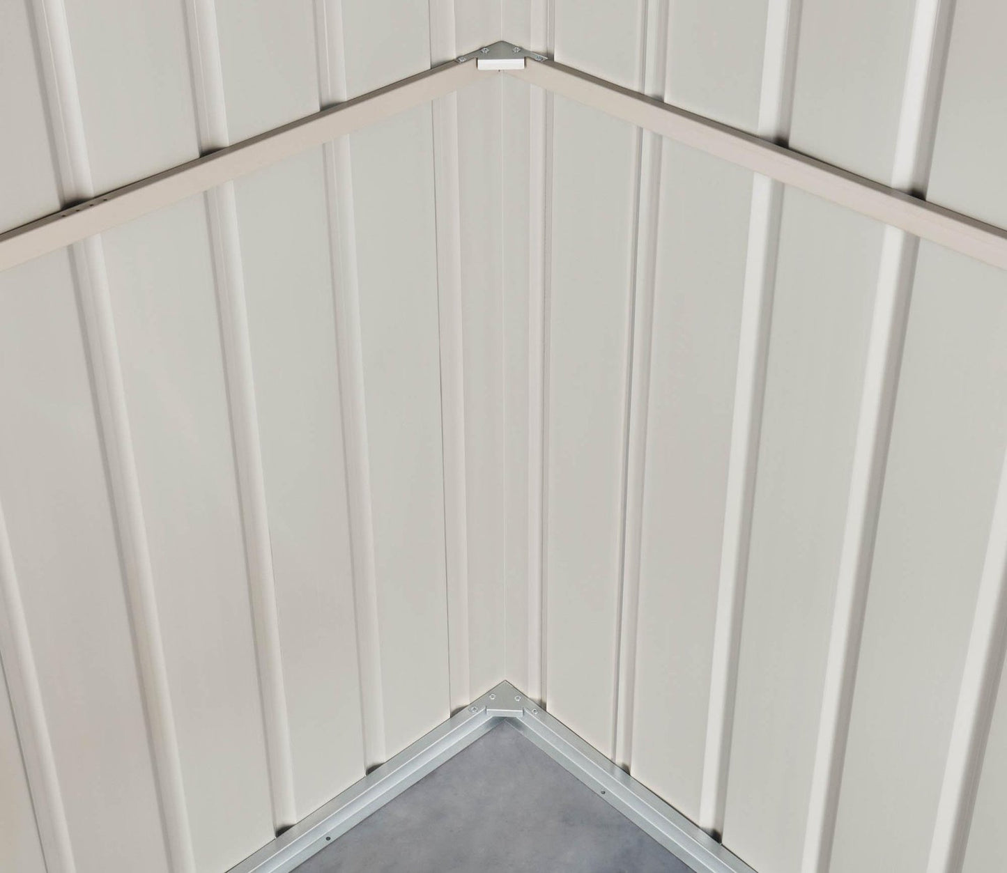 Globel 8 x 3 ft Grey Apex Metal Shed - image 5
