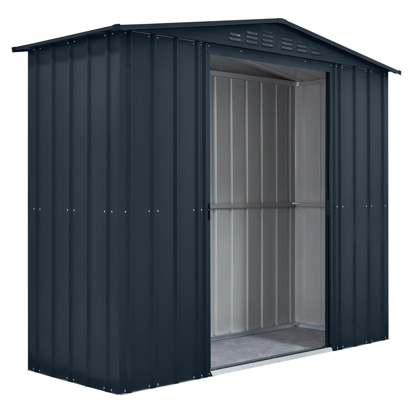 Globel 8 x 3 ft Grey Apex Metal Shed - image 3