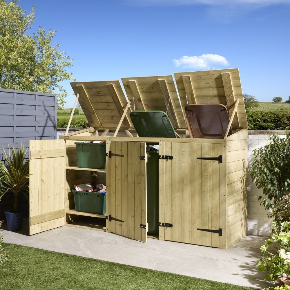 Premier Shiplap Double Bin Store With Box Store - image 8