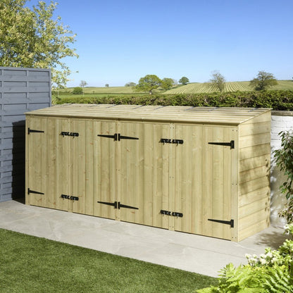Premier Shiplap Quadruple Bin Store - image 2