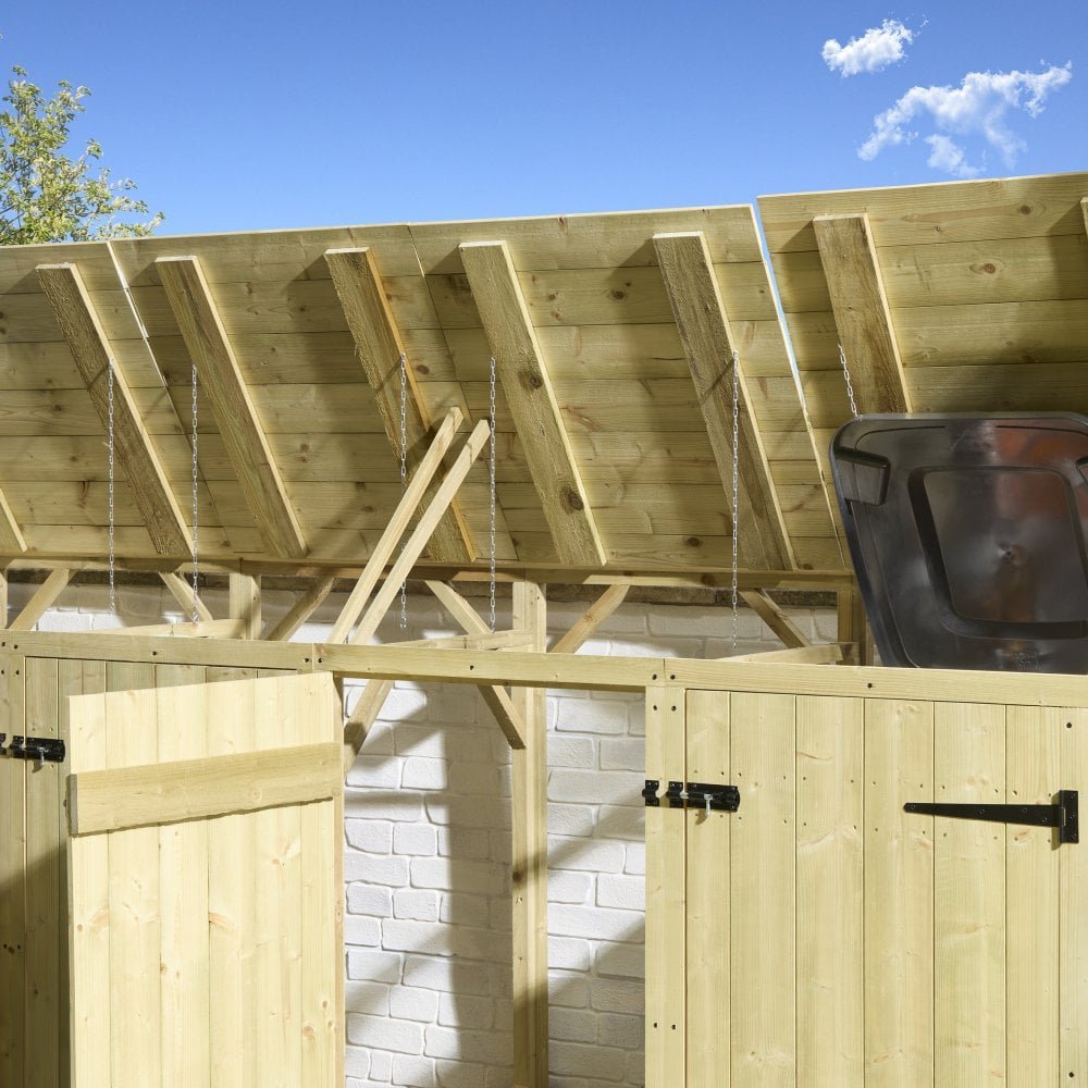 Premier Shiplap Quadruple Bin Store - image 4