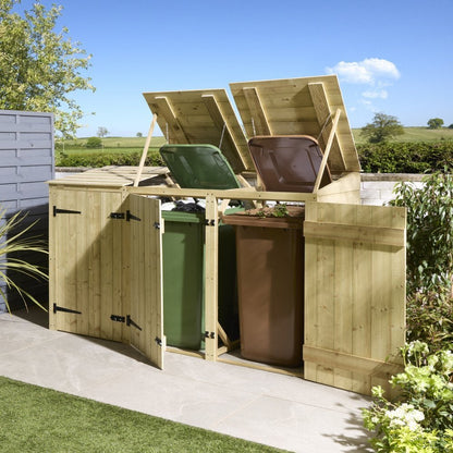 Premier Shiplap Triple Bin Store - image 8