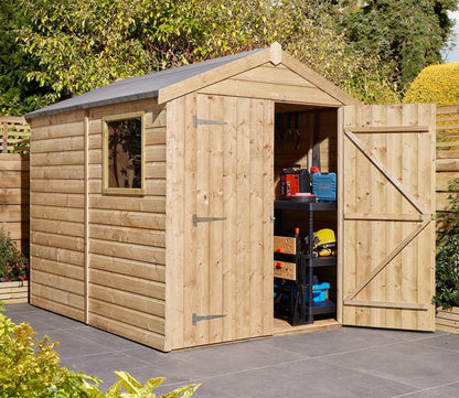 Rowlinson 6 x 8 ft Shiplap Apex Shed - image 2