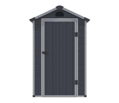 Rowlinson Airevale 4 x 6 ft Dark Grey Plastic Apex Shed - image 11