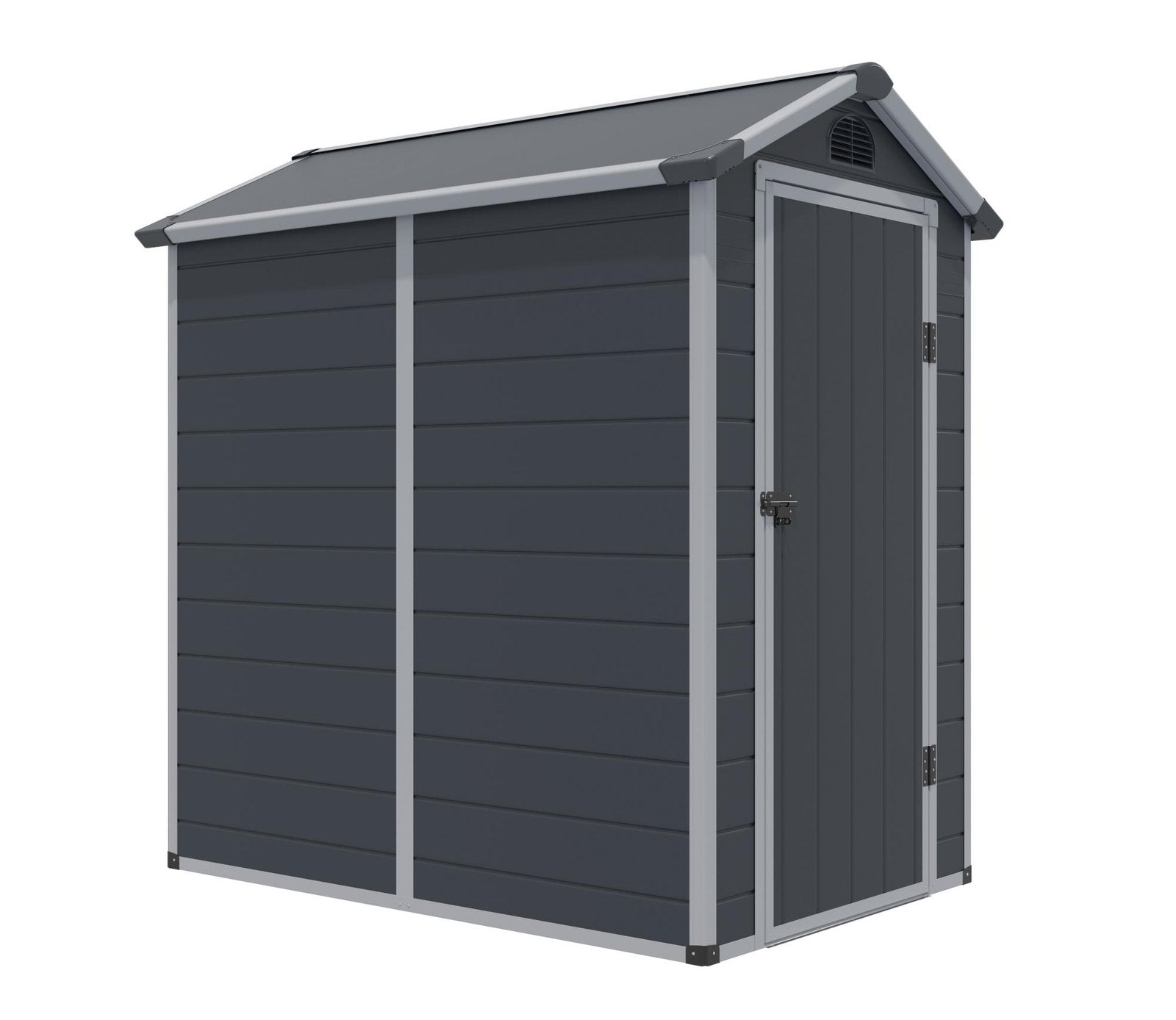 Rowlinson Airevale 4 x 6 ft Dark Grey Plastic Apex Shed - image 10