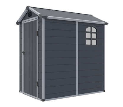 Rowlinson Airevale 4 x 6 ft Dark Grey Plastic Apex Shed - image 12