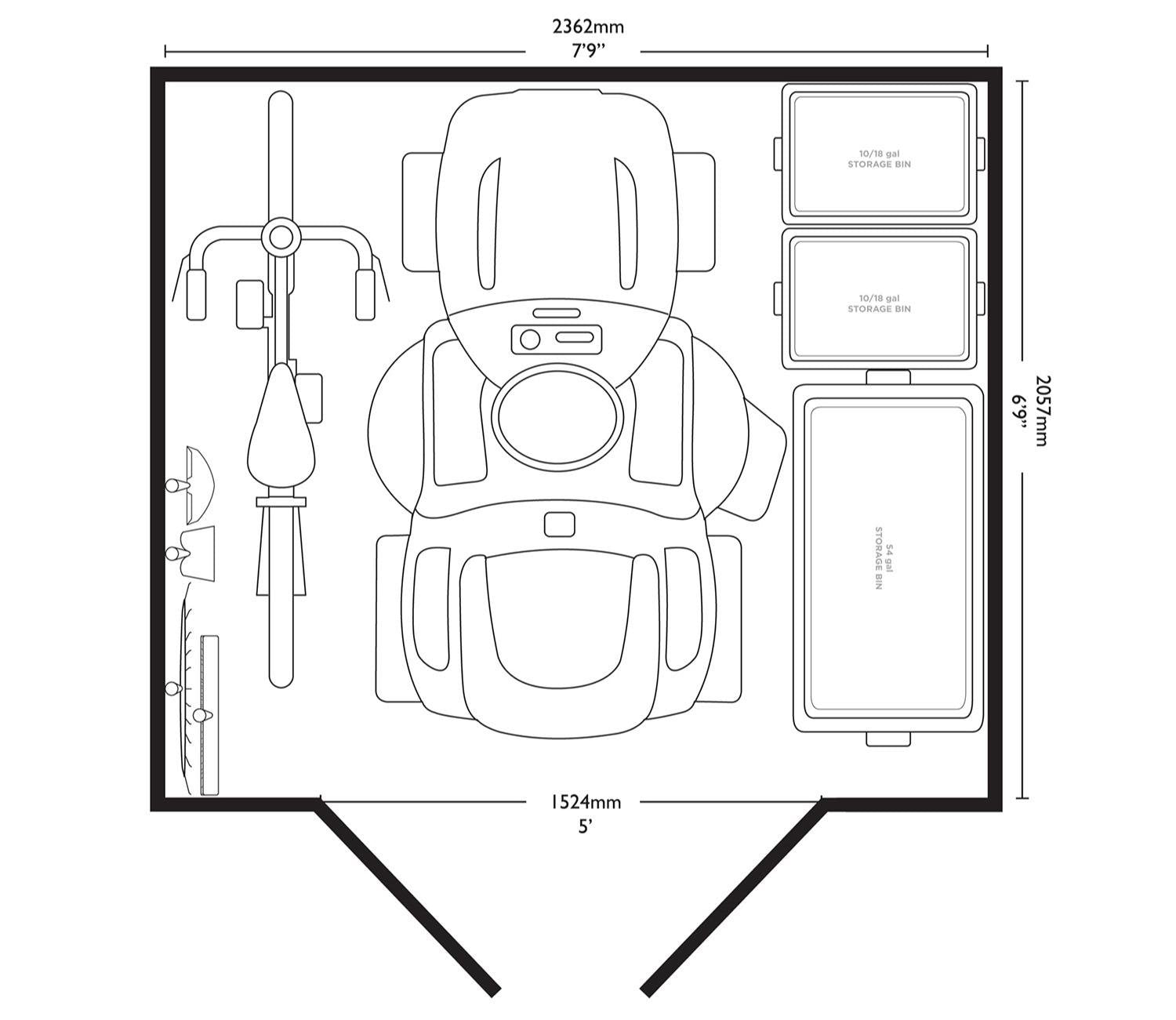 Suncast Tremont 8 x 7 ft Shed - image 12