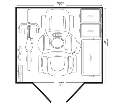 Suncast Tremont 8 x 7 ft Shed - image 12
