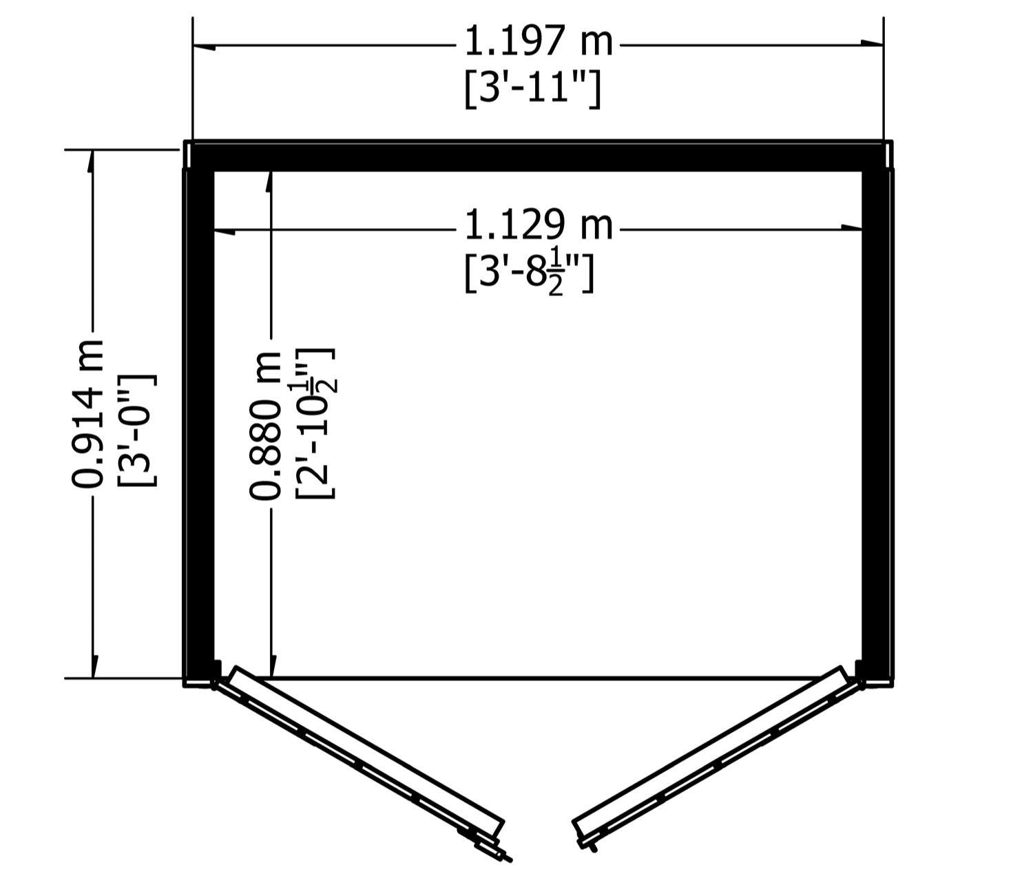 Shire Overlap 4 x 3 ft Dip Treated Shed - image 12