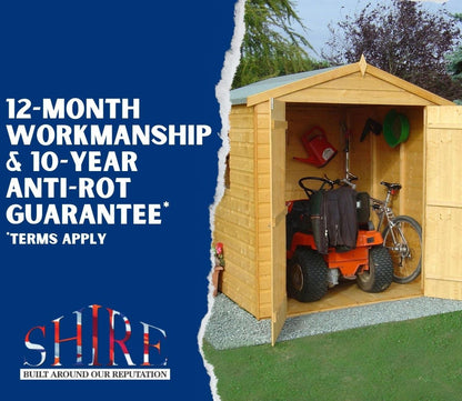 Shire Overlap 4 x 3 ft Dip Treated Shed - image 15