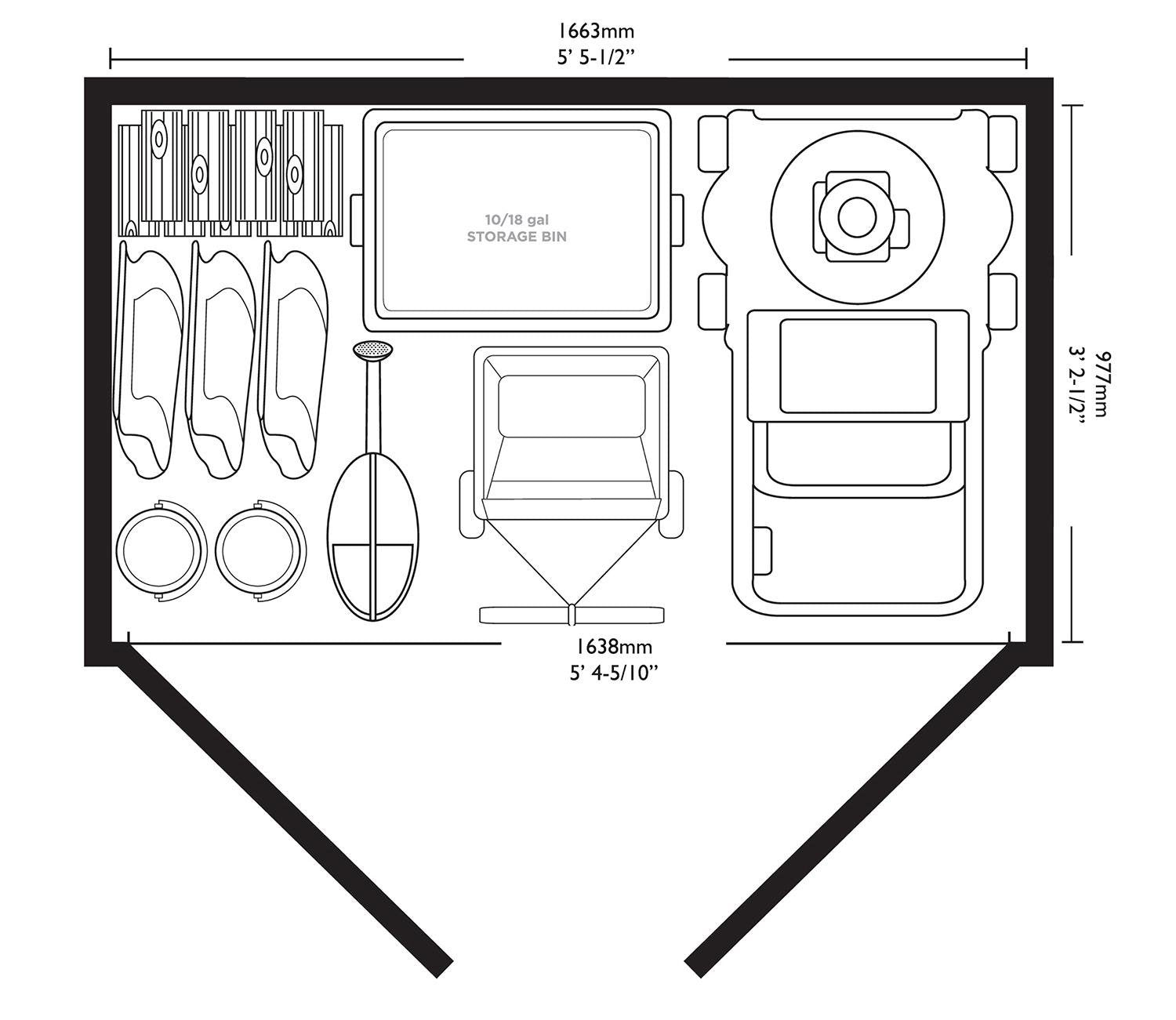 Suncast Moda Stow-Away 6 x 3 ft Storage Shed - image 6