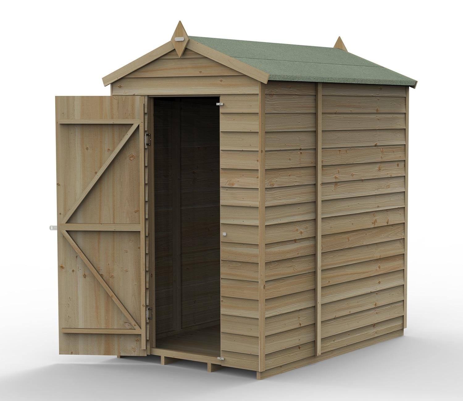 Forest 4 x 6 ft Overlap Security Shed - image 2