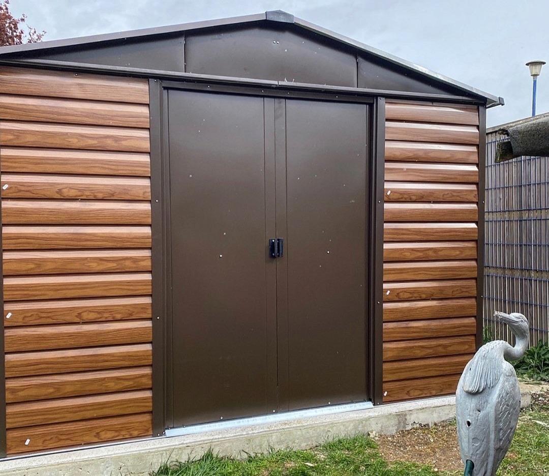YardMaster 10 x 12 ft Woodview Shiplap Metal Shed - image 4