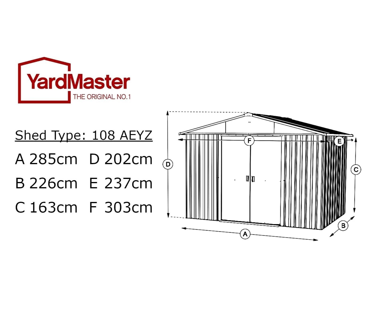 YardMaster 10 x 8 ft Castleton Metal Shed - image 8