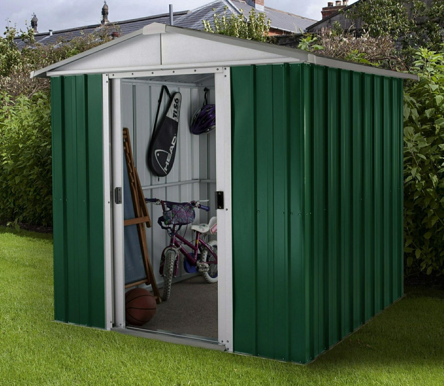 YardMaster 6 x 6 ft Emerald Deluxe Metal Shed - image 2