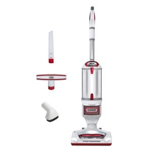 Rotator Lift-Away Upright Vacuum with HEPA Filter, White/Red, NV501